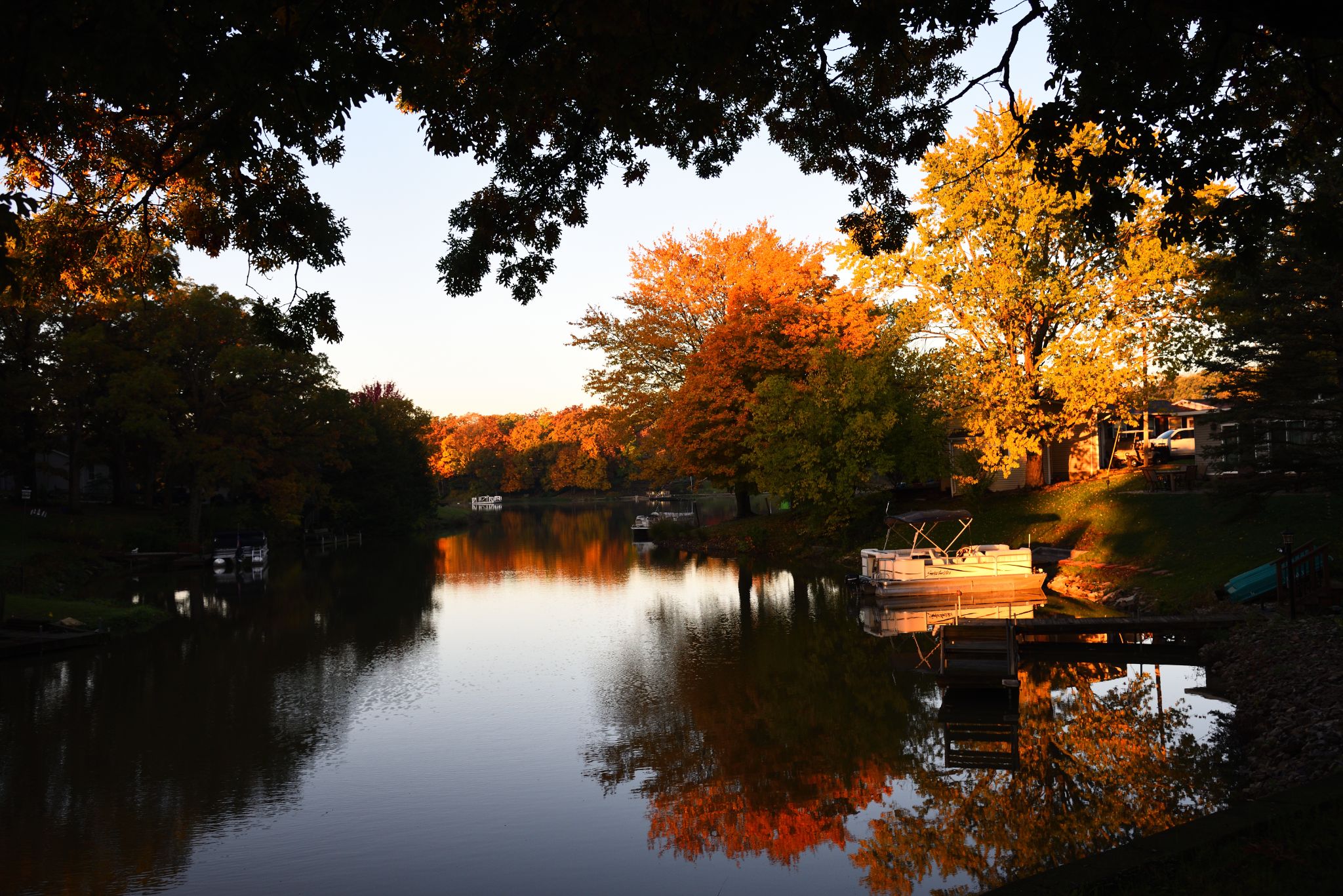 Fall colors on our channel