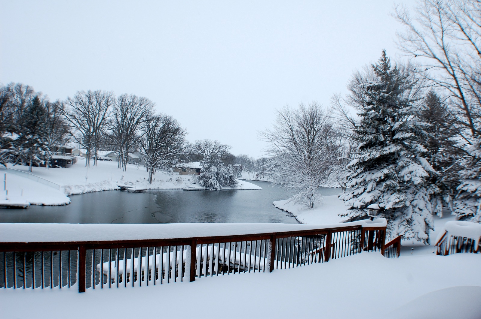 Our channel after big snow storm