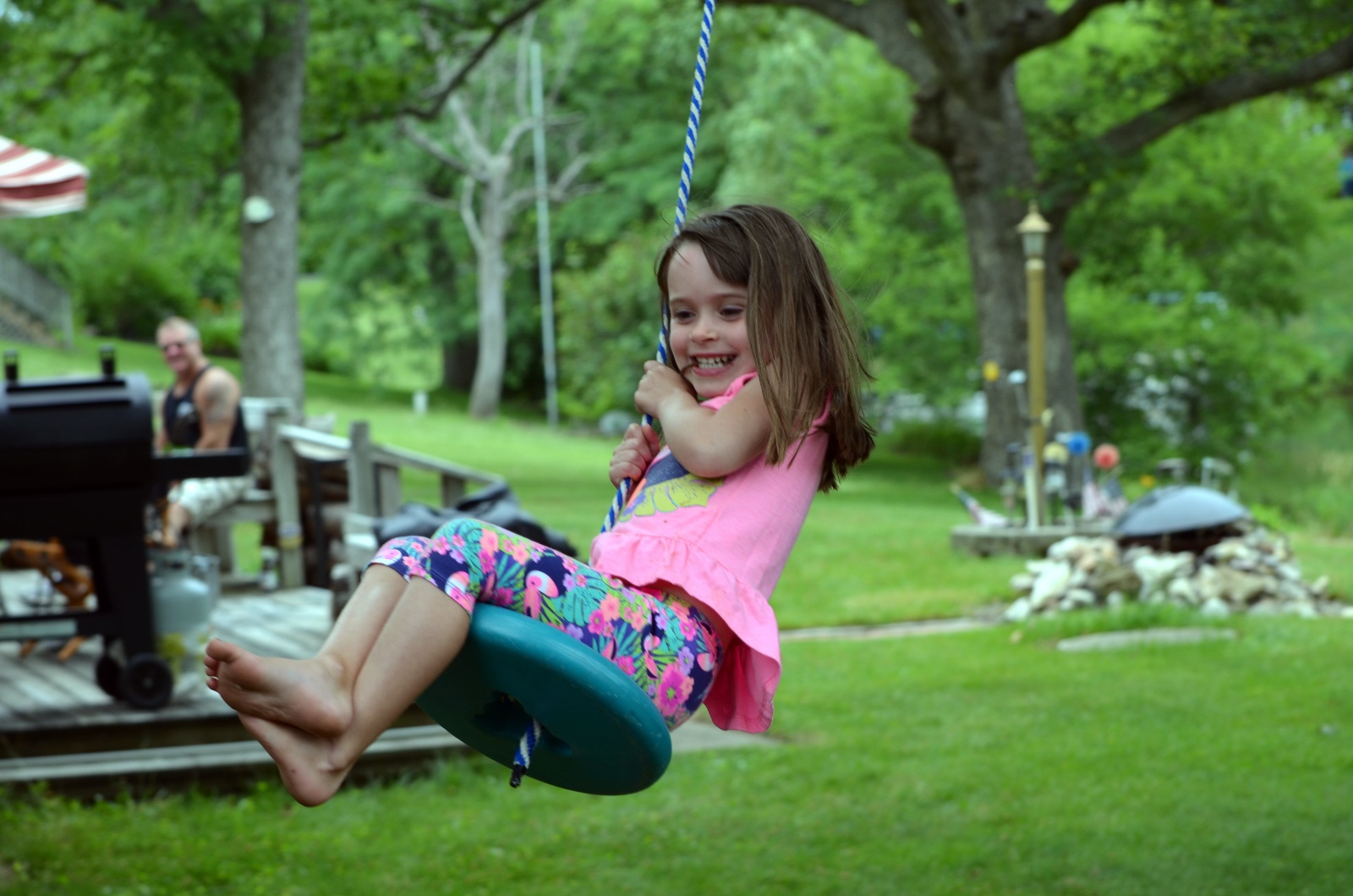 Rylee on the swing