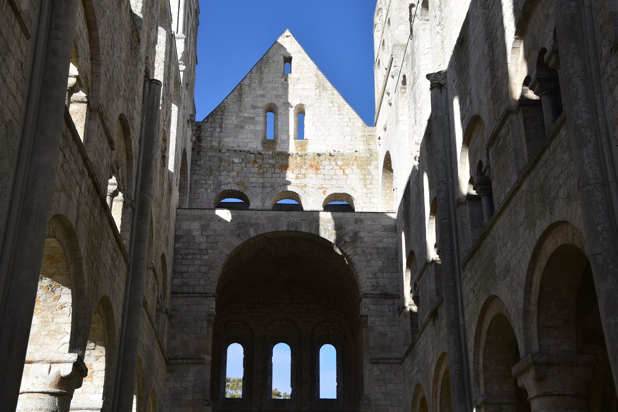 The medieval ruins of Jumièges Abbey