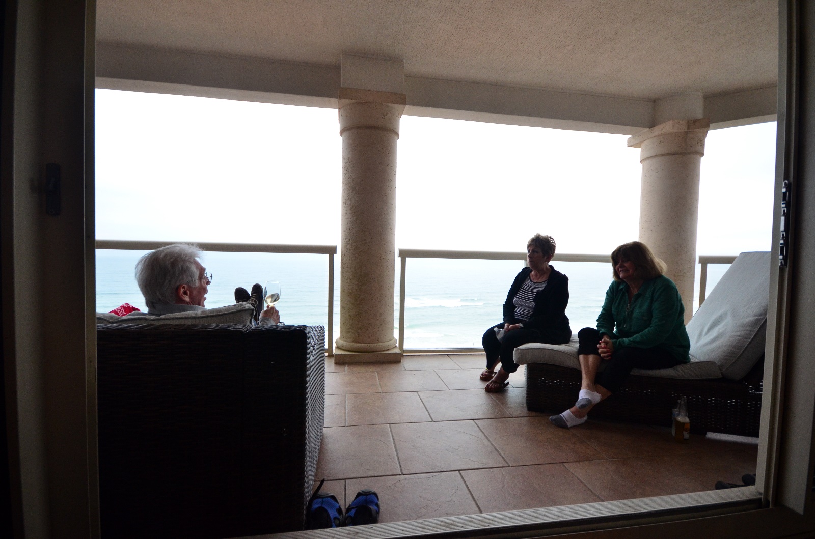 Relaxing on the Deck